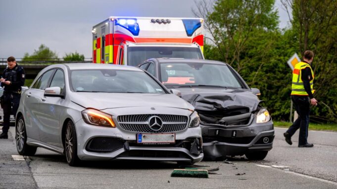 Dwie osoby zostały ranne, jeśli wypadek miał miejsce w Oxenwig, Flensburg

