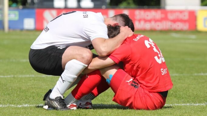Łzy i smutek: Eckernförder SV przegrał 1: 4 i wylądował na Landesliga

