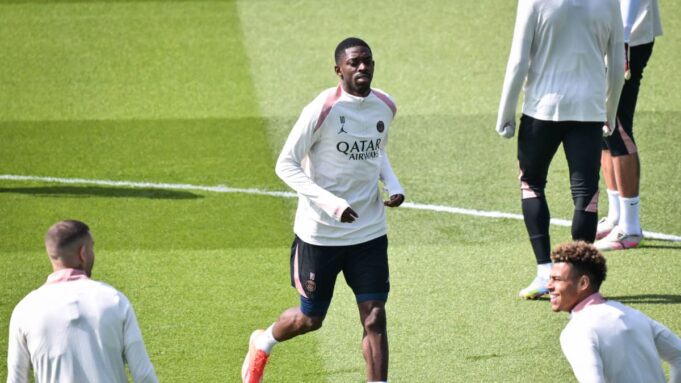 Po przymusowym odpoczynku, PSG napastnik Dembelé w pełni wyszkolił na trening

