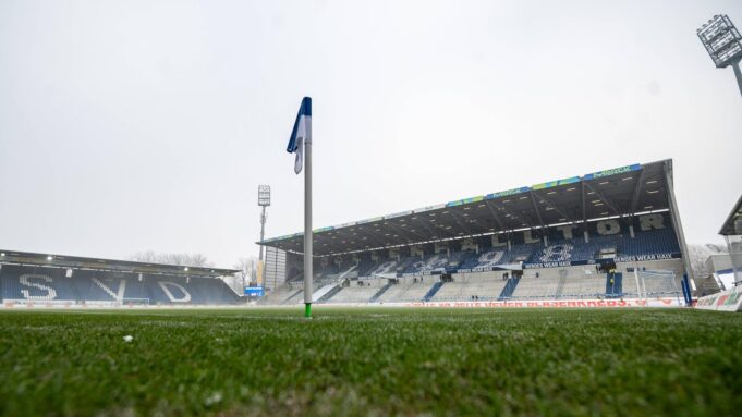 Żonaty w Darmstadt Böllenfalltor: Tak, powiedz tak między blokami pocztowymi i fanów | Hessenschau.de

