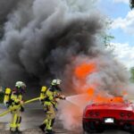Corvette całkowicie spaliła się w ogniu