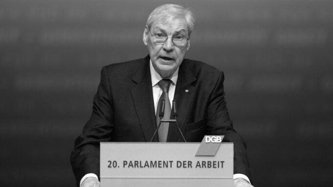 Michael Sommer, wieloletni szef DGB, zmarł w wieku 73 lat

