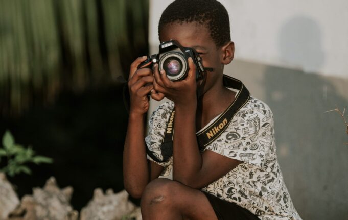 Fotografia według fotografii w południowoafrykańskim mieście


