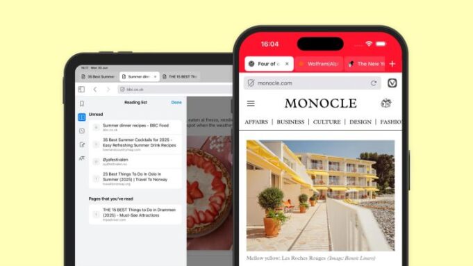 Vivaldi 7.5 jest teraz dostępny na smartfonach i tabletach


