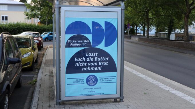 „Baker Master Philip”: radykałowie używają satyrycznych plakatów o nowym logo uniwersyteckim, aby wyśmiewać się | Hessenschau.de

